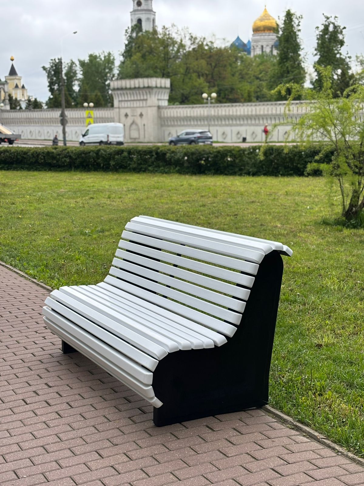 ABC.BENCH.01W Композитная скамейка Стандарт, белая 1.8м АВСДизайн