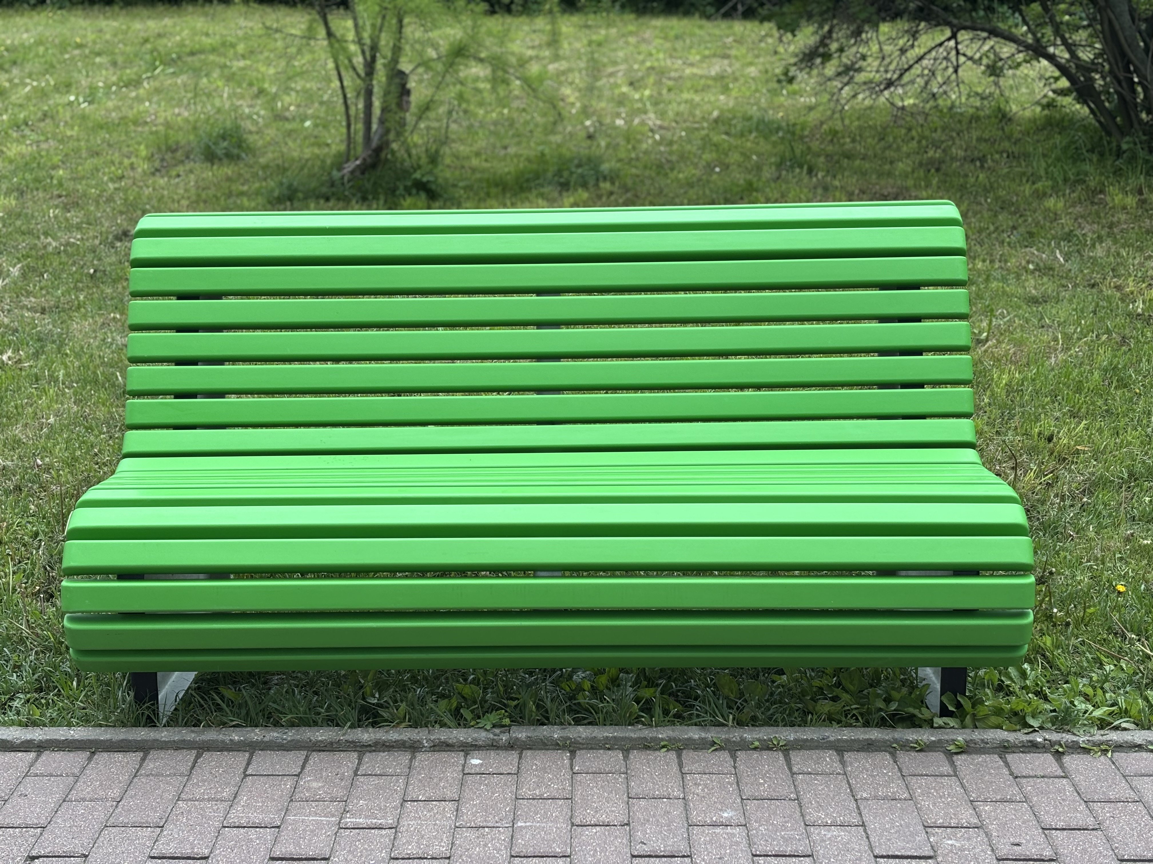 ABC.BENCH.01G Композитная скамейка Стандарт, зеленая 1.8м АВС-Дизайн