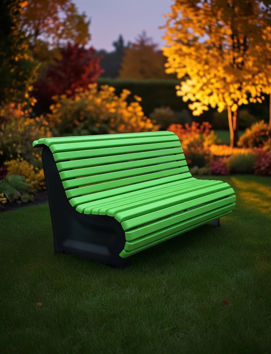 ABC.BENCH.01G Композитная скамейка Стандарт, зеленая 1.8м АВС-Дизайн
