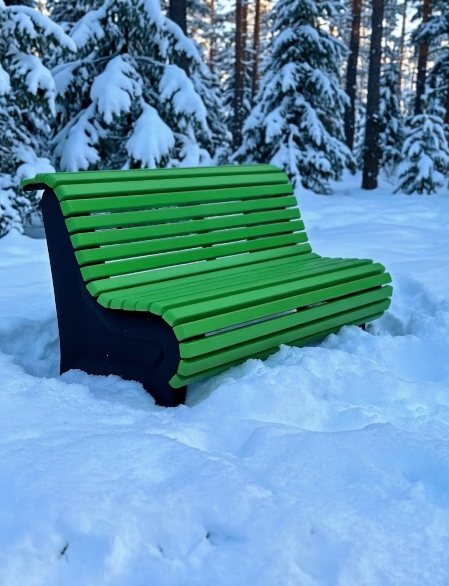 ABC.BENCH.01G Композитная скамейка Стандарт, зеленая 1.8м АВС-Дизайн