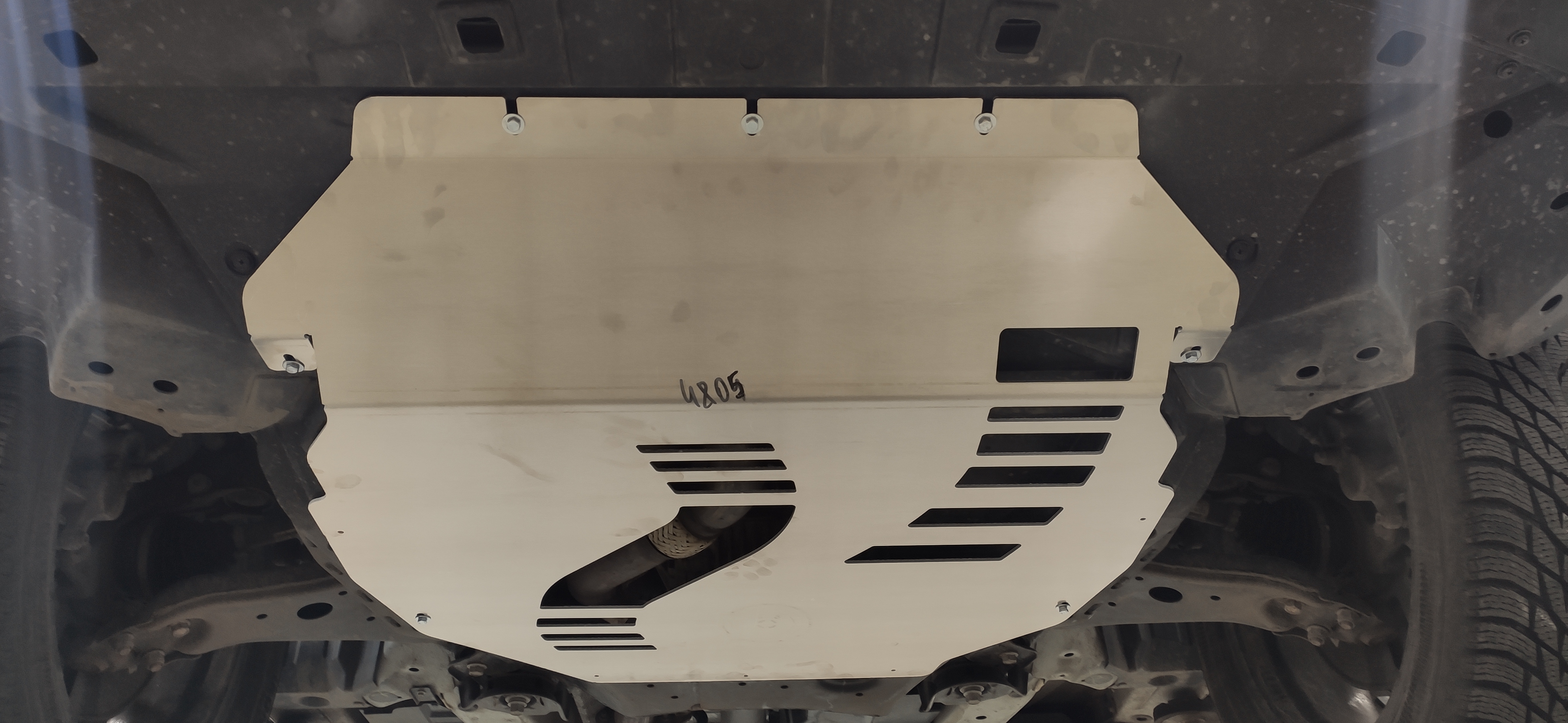 48.05ABC Защита картера ДВС и КПП CHANGAN CS95 PLUS, (2023-) (Алюминий 4мм) 48.05ABC Защита картера ДВС и КПП CHANGAN CS95 PLUS, (2023-) (Алюминий 4мм)