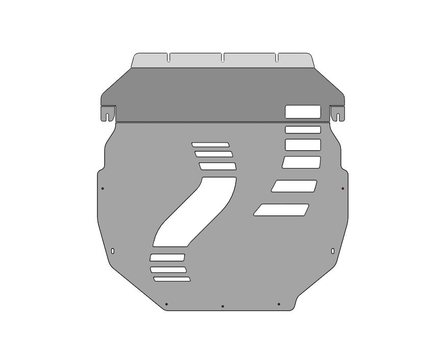 48.05ABC Защита картера ДВС и КПП CHANGAN CS95 PLUS, (2023-) (Алюминий 4мм)