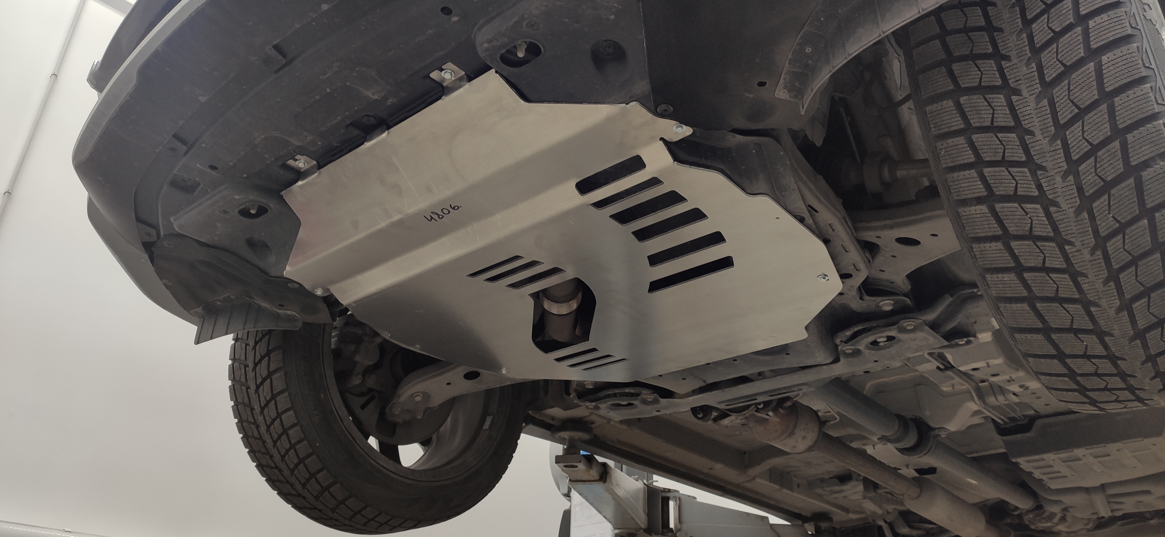 48.06ABC Защита картера ДВС и КПП CHANGAN UNI-K , (2020-) (Алюминий 4мм) 48.06ABC Защита картера ДВС и КПП CHANGAN UNI-K , (2020-) (Алюминий 4мм)