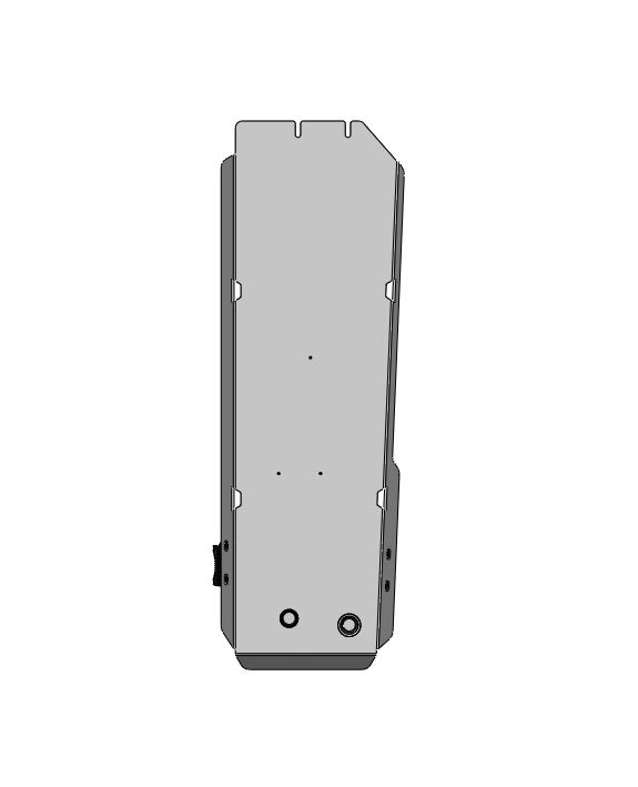 14.38ABC ЗАЩИТА ТОПЛИВНОГО БАКА MITSUBISHI L-200 (VI), V-2.4d, АКПП (2025- ) (АЛЮМИНИЙ 4 ММ)