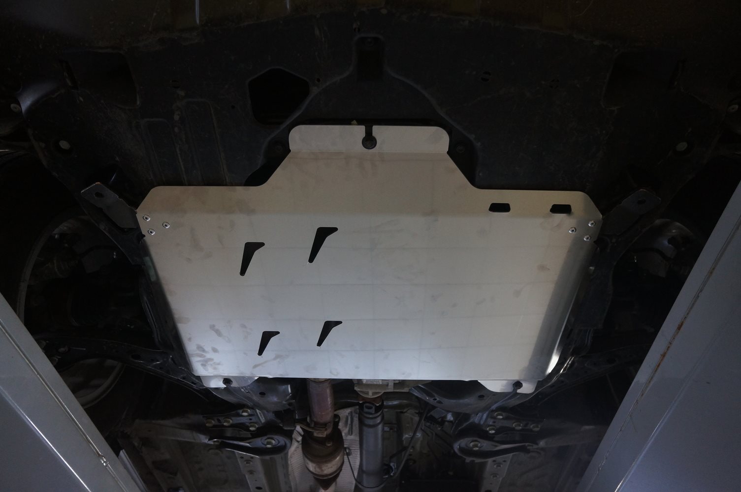 09.28ABC Защита днища ACURA RDX II V-3,5 (2013-2018) 3 части (Алюминий 4 мм)