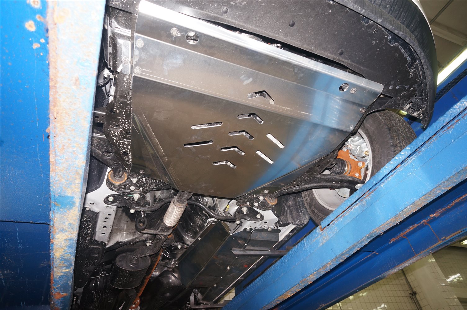 08.14ABC Защита днища Ford Edge V-3,5; AКПП;4X4(2014-)3 ч. (Алюминий 4 мм)