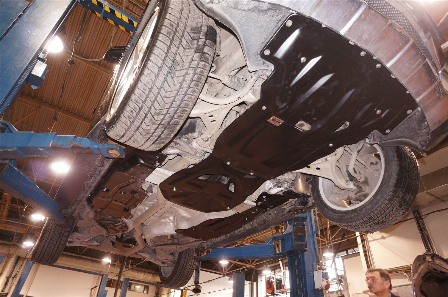 13.06k Защита днища MB  ML350, кузов 166, V-3,5; 3,0TD (2011-2015) 5частей (Композит)