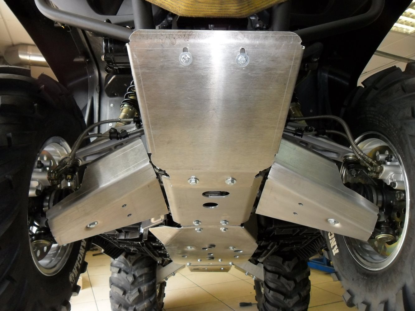 50.05ABC Защита днища, рычагов и пороги CF MOTO X5 V-500 / X6 V-600  (алюмин.)