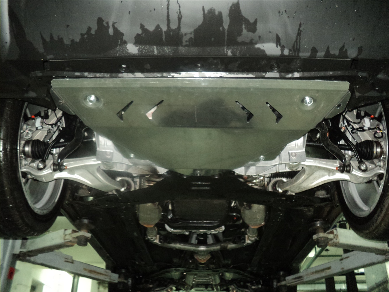 15.02ABC Защита картера Infiniti (Инфинити) QX70 V-3.0D, 3.5, 3.7, 5.0 (FX50/FX35(08-)/FX37(10-)/FX30(12-)) (Алюминий 4 мм)