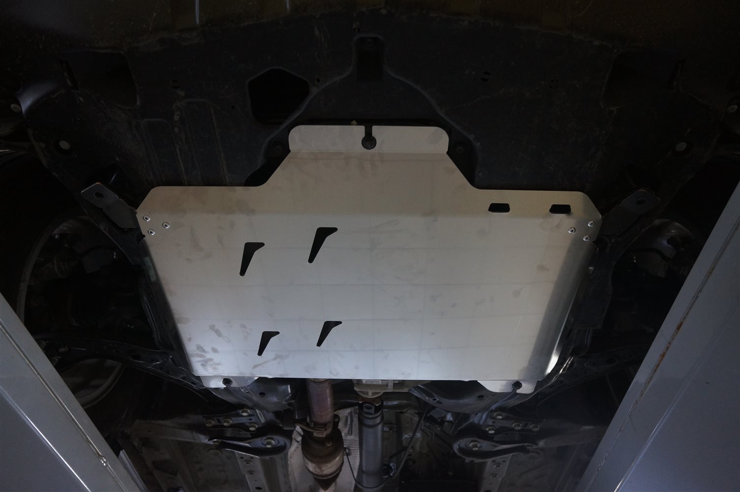 09.26ABC Защита картера двигателя и кпп ACURA RDX II V-3,5 (2013-2018) (Алюминий 4 мм)