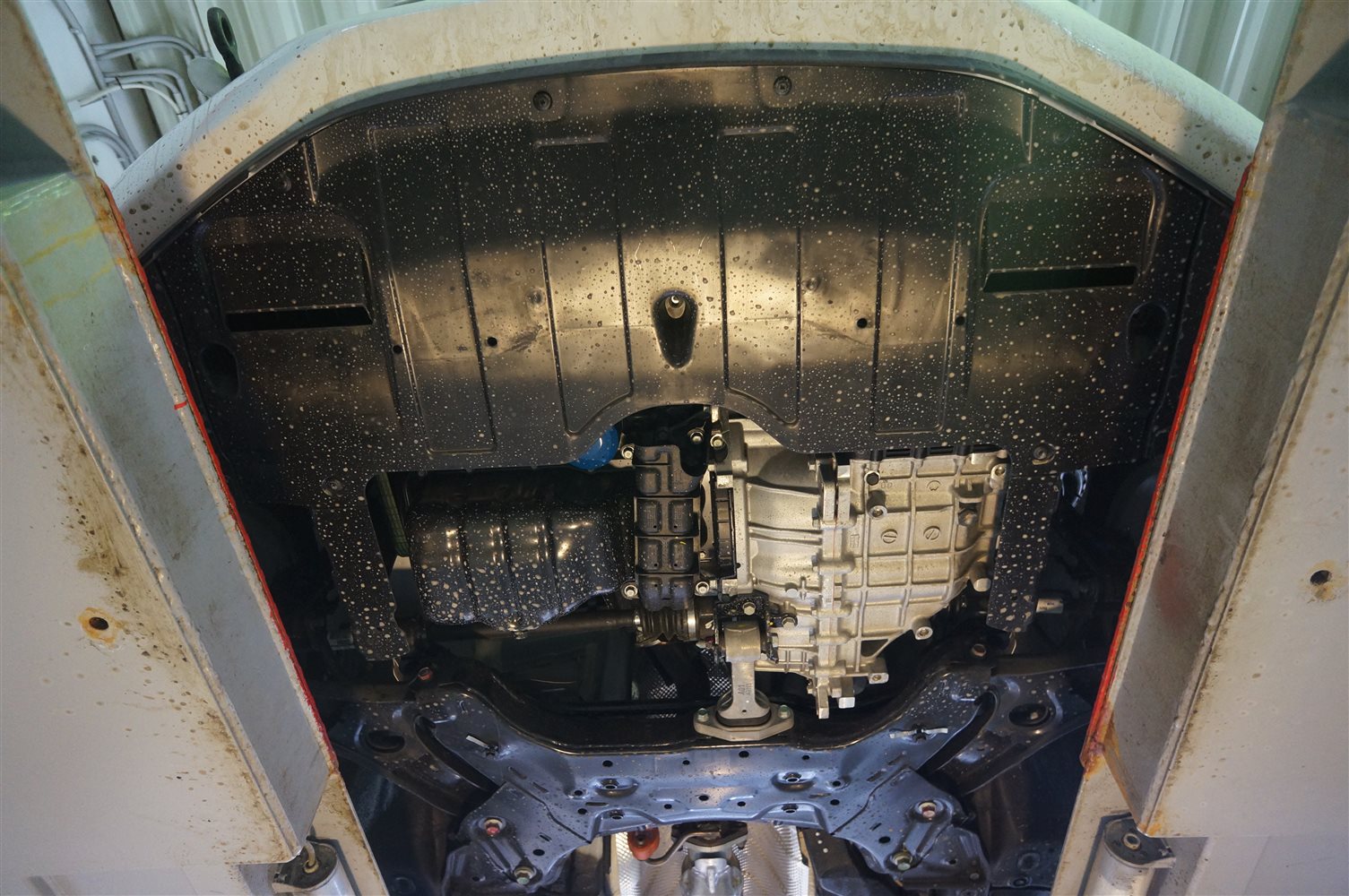 10.19k Защита картера двигателя и кпп Hyundai Elantra,V-все(2014-2016) (Композит 6 мм)