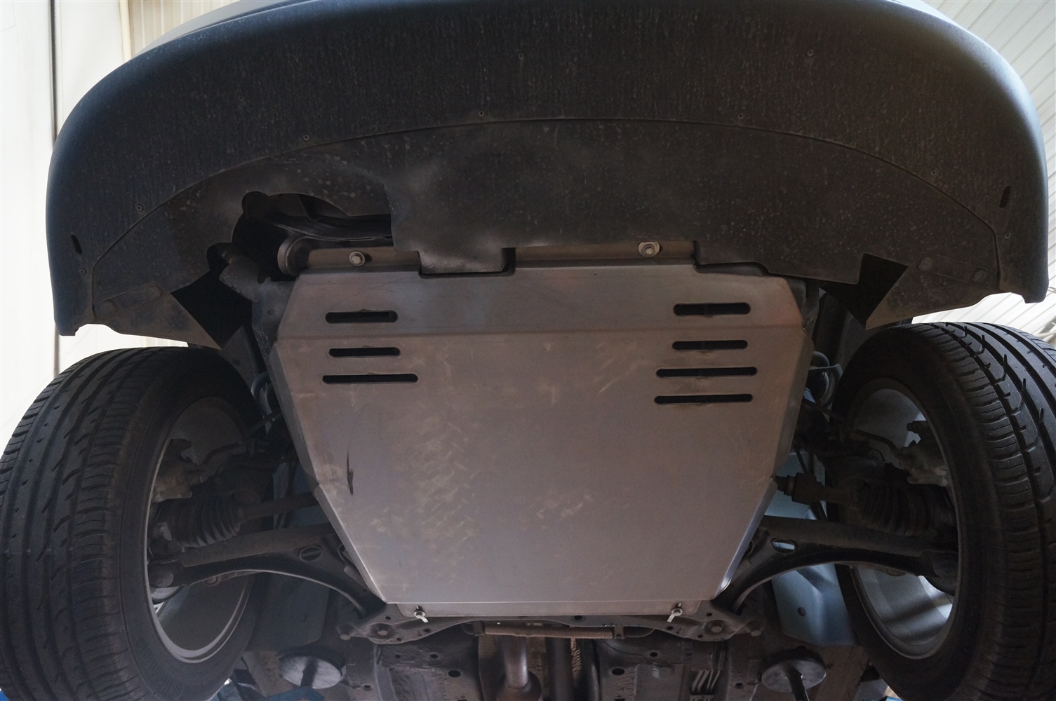 04.09ABC Защита картера двигателя и кпп JEEP Compas / Liberty 2.4 (2012-2016) (Алюминий 4 мм)