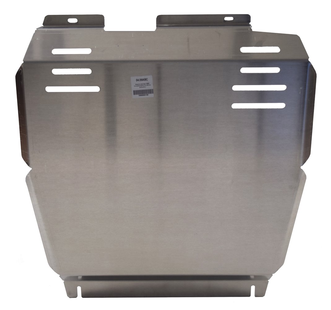 04.09ABC Защита картера двигателя и кпп JEEP Compas / Liberty 2.4 (2012-2016) (Алюминий 4 мм)