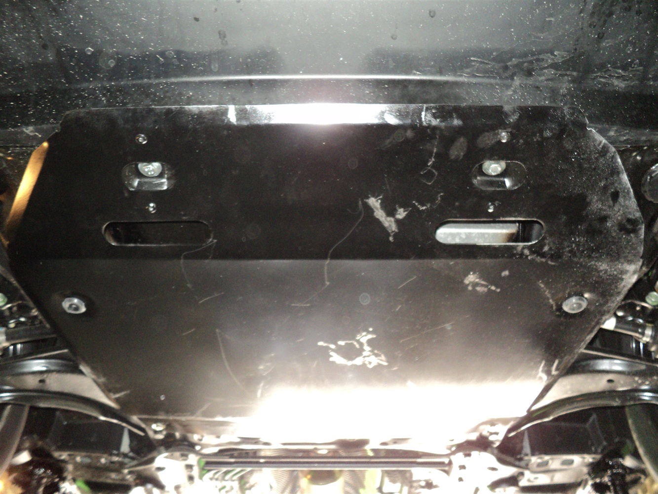 15.13ABC Защита картера двигателя и кпп Nissan Juke V-1.6 (2011-)  (Алюминий 4 мм)