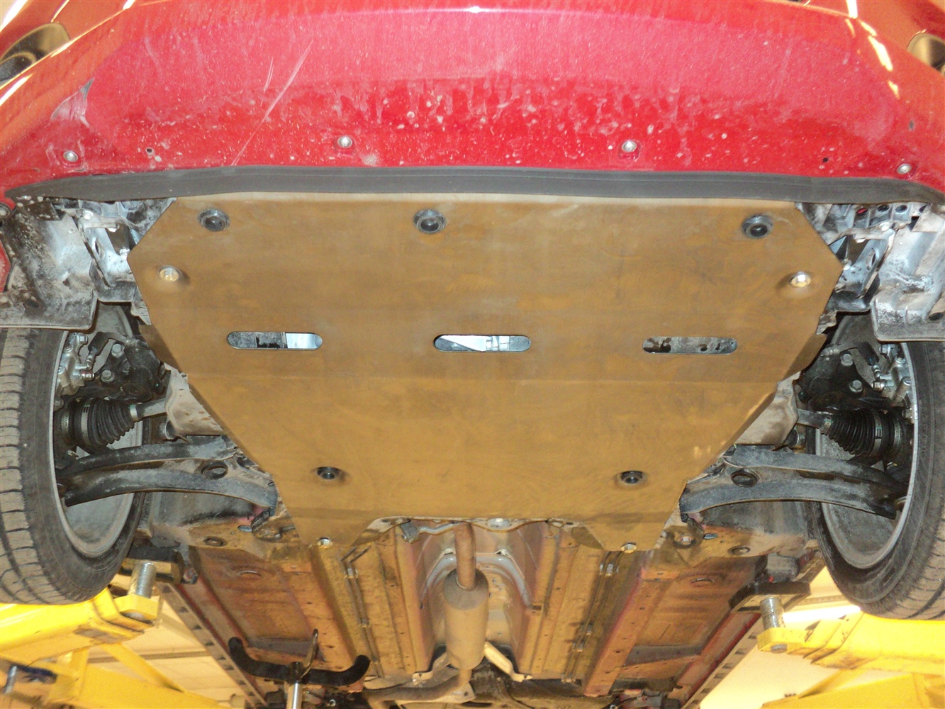 23.06ABC Защита картера двигателя и кпп Suzuki Swift V-все (2004-2010) (Алюминий 4 мм)