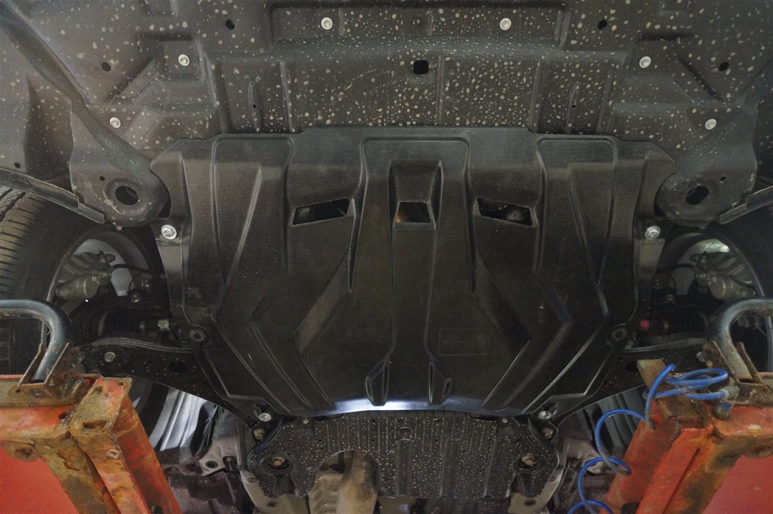 24.19k Защита картера двигателя и кпп Toyota Highlander (Тойота Хайлендер)(2007-2013,V-все) ; (2014-2019,V-2,7;3,5;АКПП)/Lexus RX270,350,450hV-все(2009-2015)(Композит 6 мм)