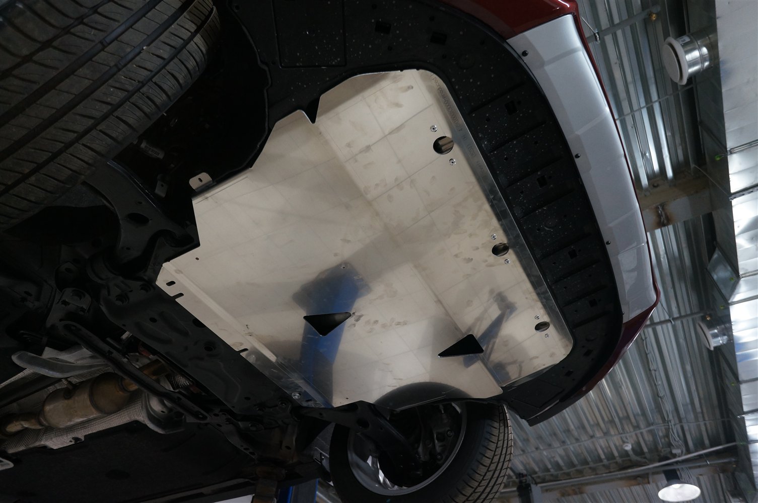 25.04ABC Защита картера двигателя и кпп Volvo (Вольво) V40, V-все (2013-2016)  (Алюминий 4 мм)