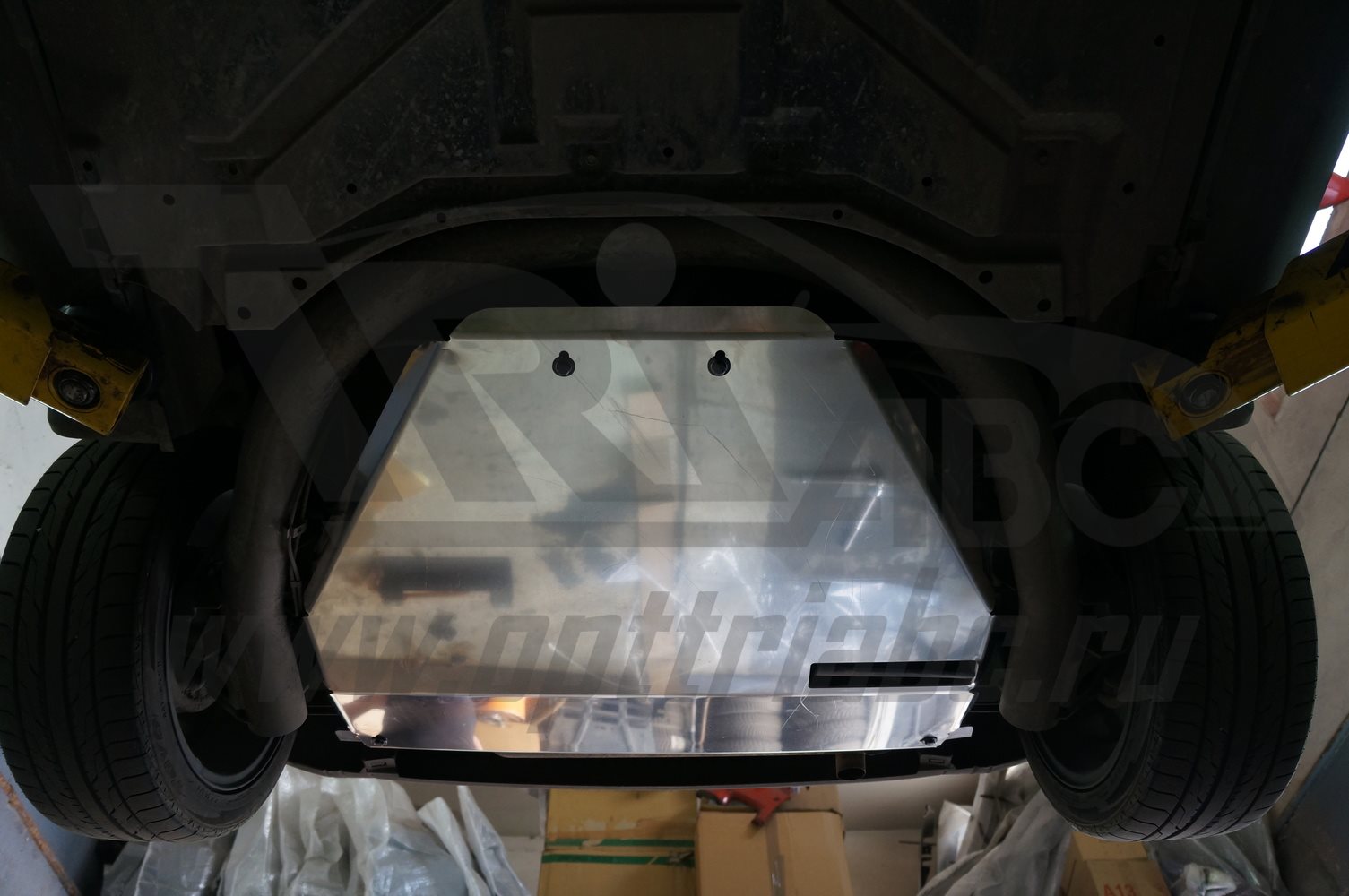 37.01ABC Защита моторного отсека Smart Fortwo V-все (2007-2014) (Алюминий 4 мм)