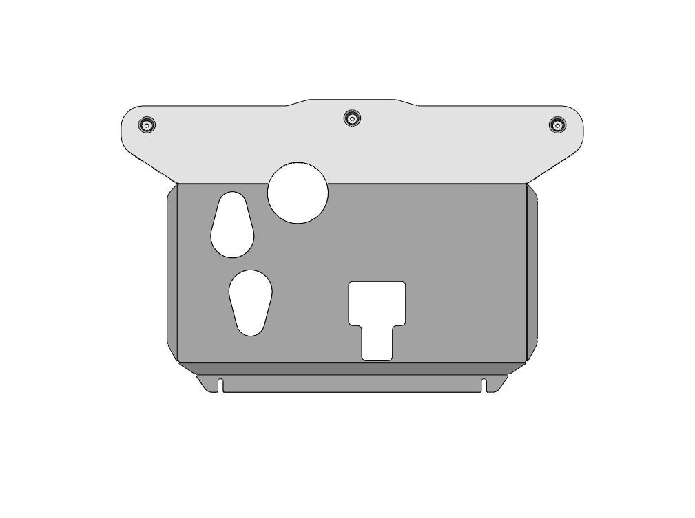 10.21ABC Защита картера двигателя и КПП Hyundai Creta, V-все,привод-4х4,4х2(2016-)(Алюминий 4 мм)