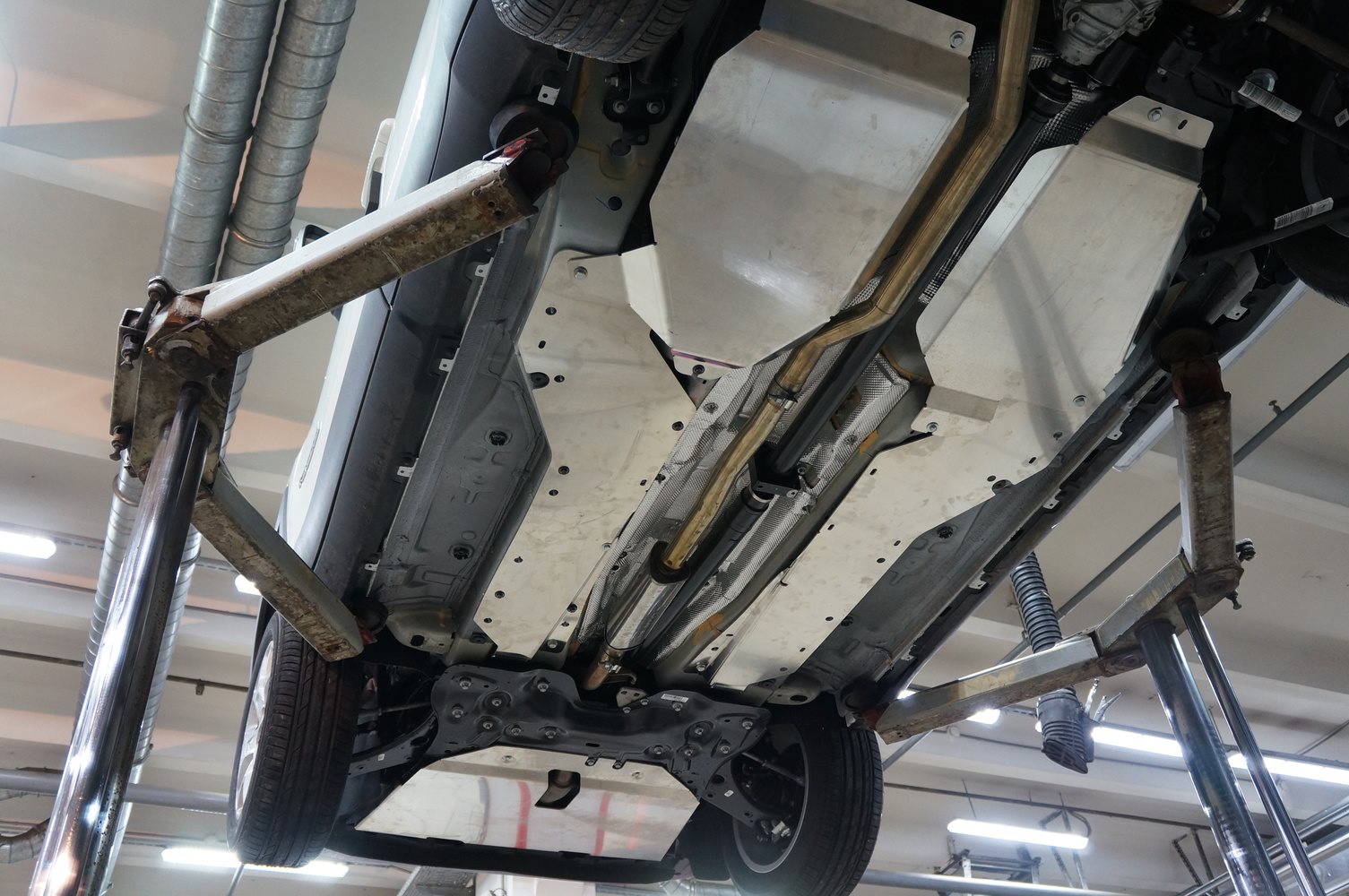 04.27ABC Защита днища JEEP Renegade,V-все,КПП-все (2014-) из 5 частей (Алюминий 4 мм)