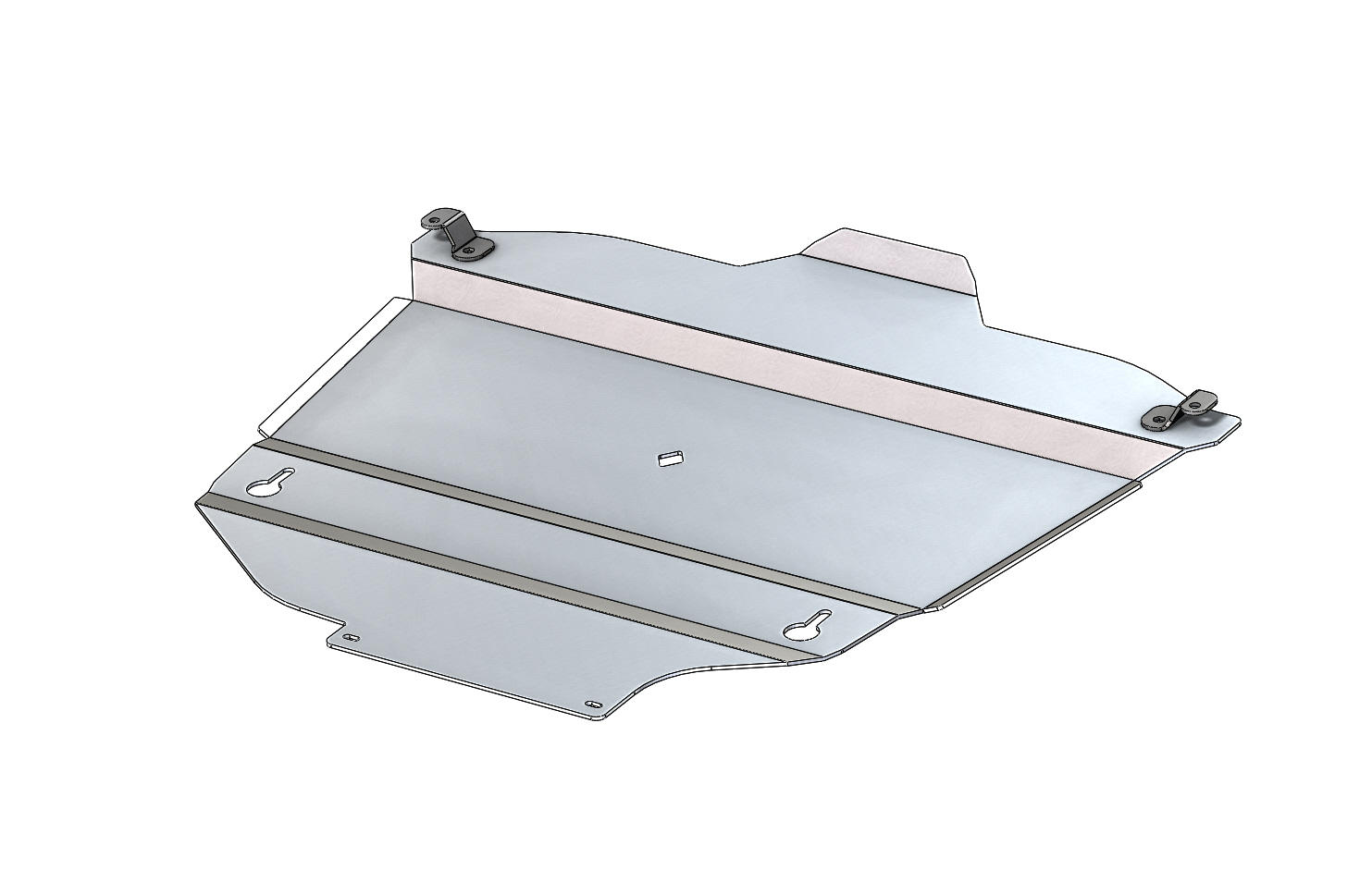 24.36ABC Защита картера и кпп Toyota Rav 4 (XA50) (V-все, 2019-) (Алюминий 4мм)