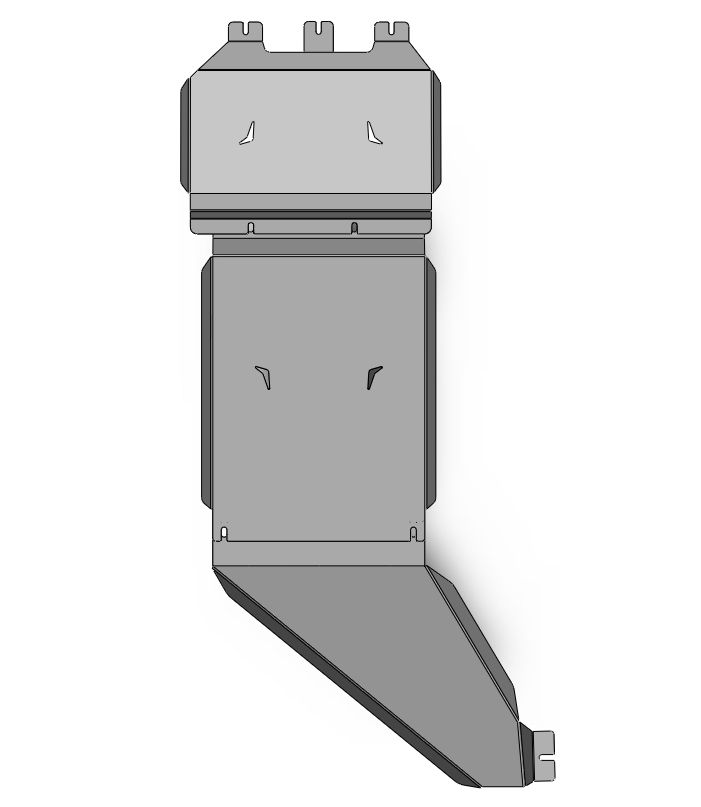 47.01ABC Защита днища GREAT WALL POER (2021-), V-все из 3-х час. (Алюминий 4мм)