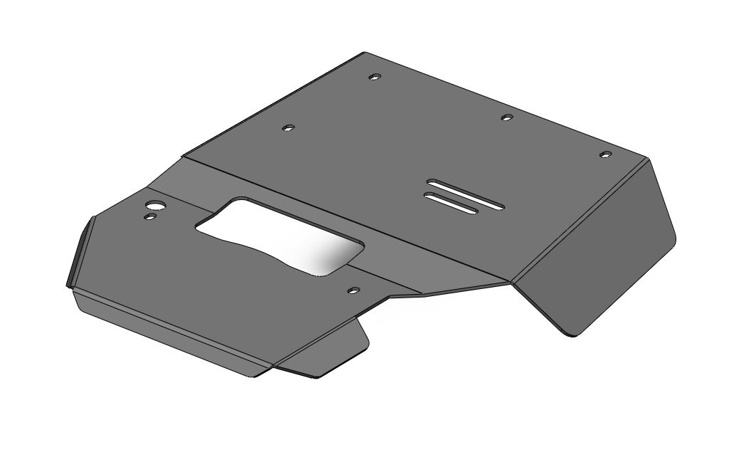 06.04ABC Защита картера КПП HAVAL Н9 (2017-) (Алюминий 4мм)