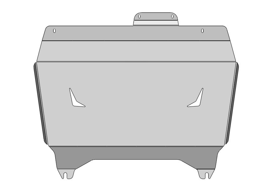 24.40ABC Защита картера ДВС и КПП Toyota Alphard V-все (2018-) (Алюминий 4мм)