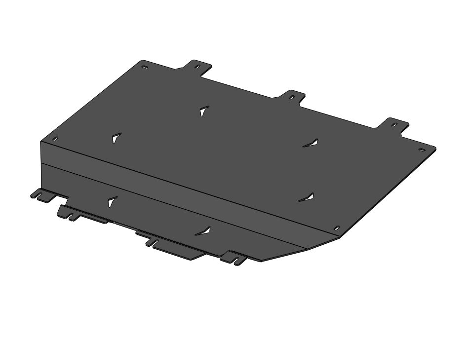 52.01ABC Защита картера двигателя и КПП DONGFENG Shine MAX (2021-) (Алюминий 4 мм)