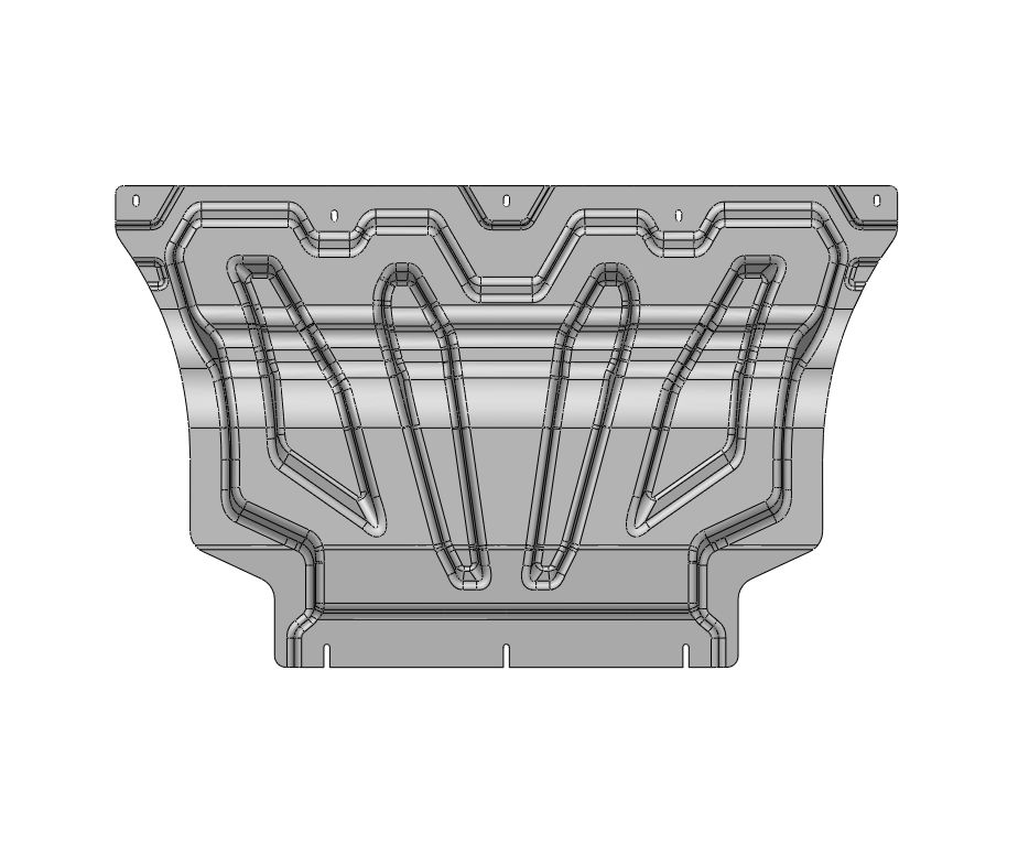 49.03K Передняя защита двигателя VOYAH FREE гибрид, электро (2021-) 1-я часть (КОМПОЗИТ 6 ММ)