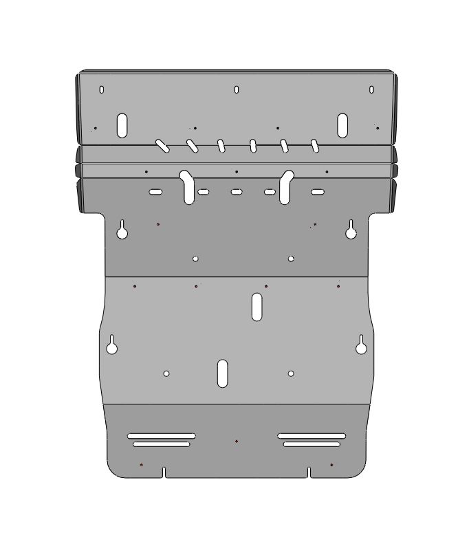 54.01ABC Защита электродвигателя и КПП ZEEKR 001/ 009 (2022-) (Алюминий 4 мм)