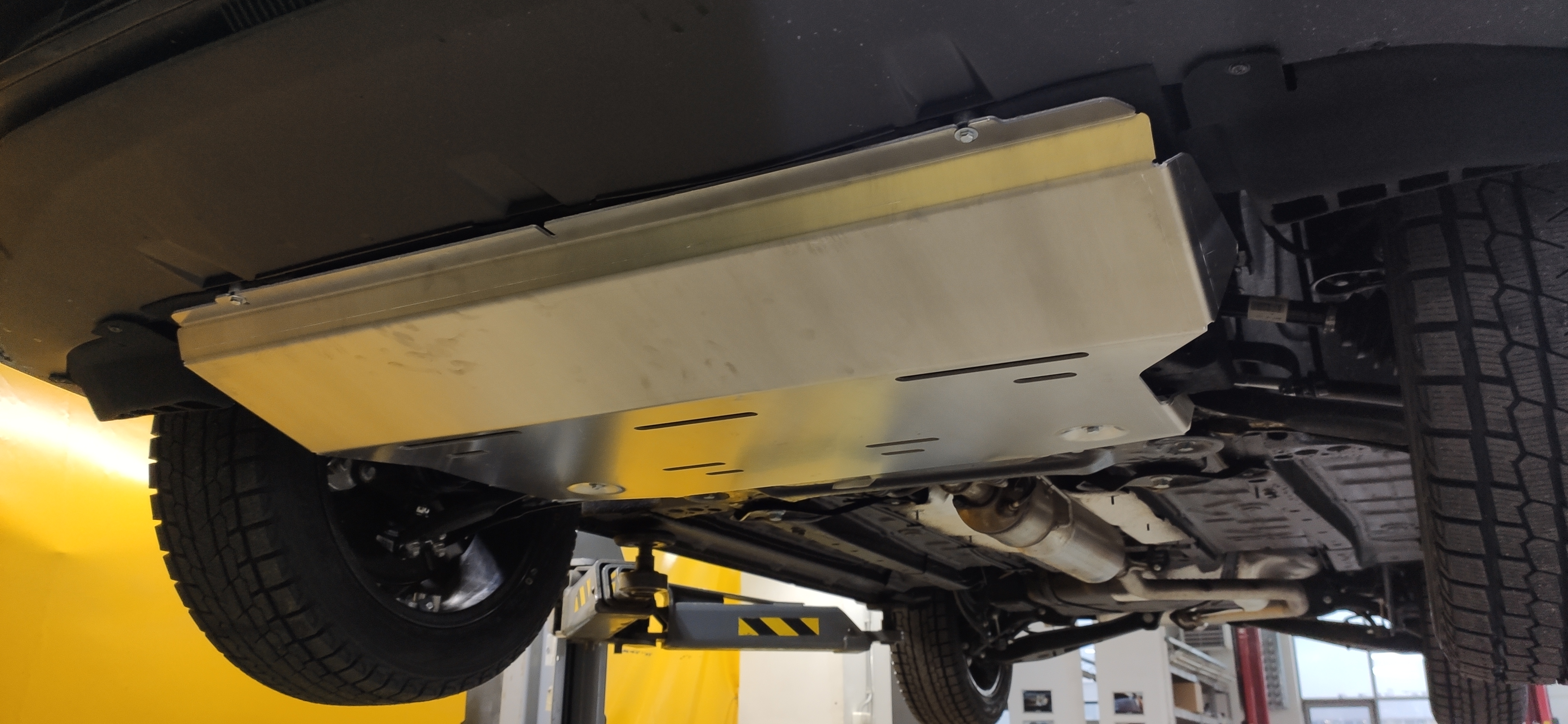 55.01ABC Защита картера двигателя и КПП JETOUR DASHING , V-все (2022-) (Алюминий 4 мм)