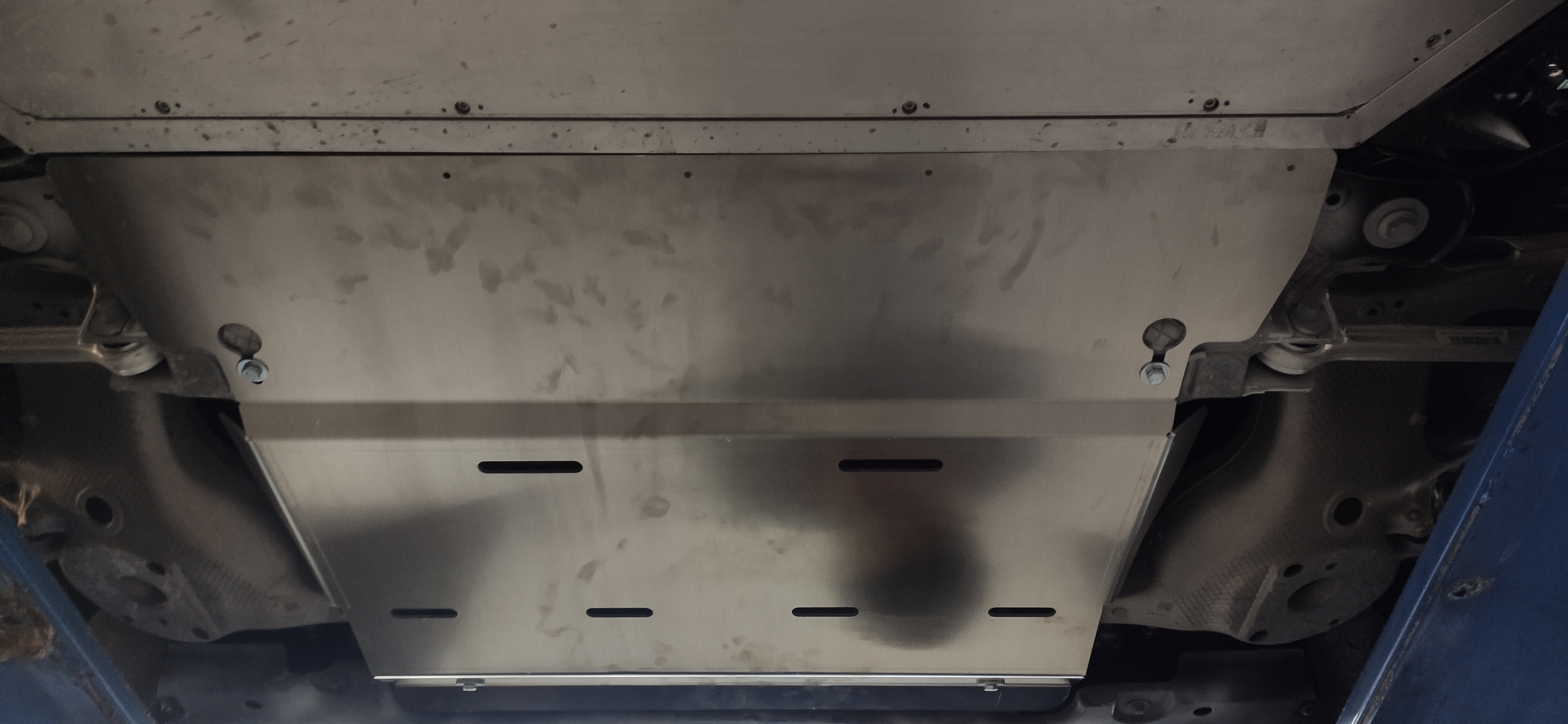 54.02ABC Защита заднего электродвигателя ZEEKR 001 (2022-2025) / ZEEKR 009 (2022-) (Алюминий 4 мм)