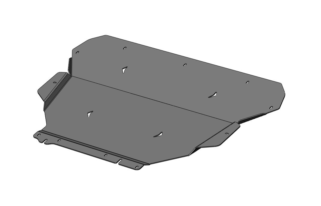 57.01ABC Защита картера двигателя и КПП LYNK & CO 08 (2022-) (Алюминий 4 мм)