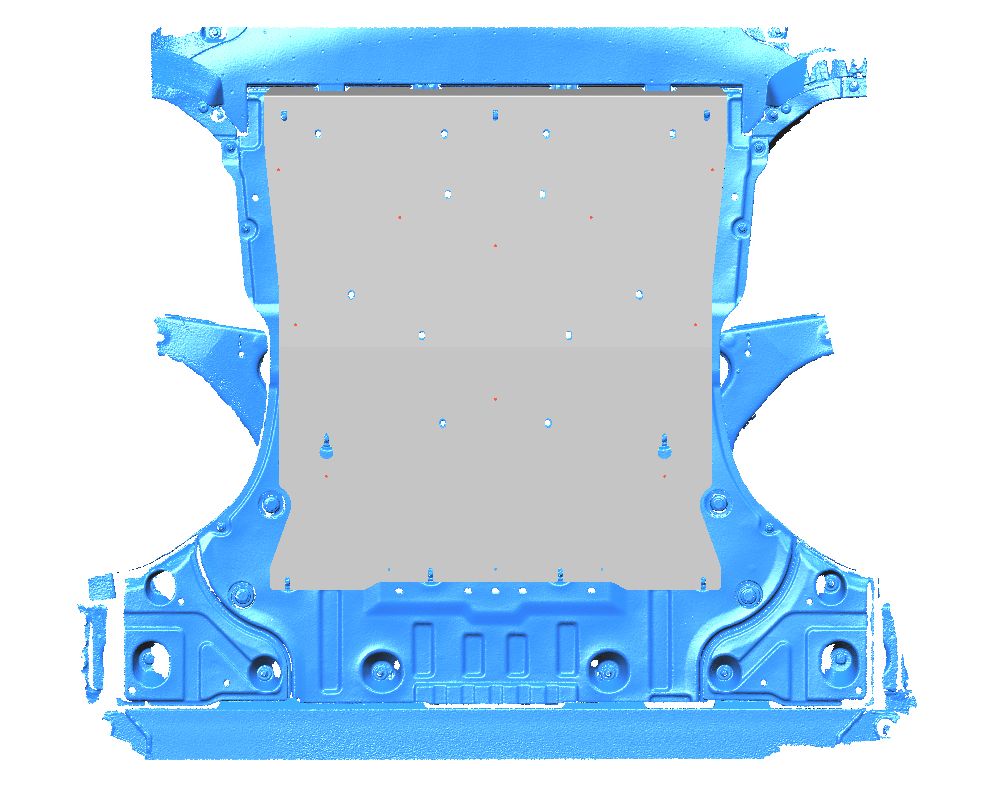 54.03ABC Защита электродвигателя и КПП ZEEKR Х (2023-) (Алюминий 4 мм)