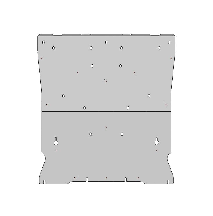 54.03ABC Защита электродвигателя и КПП ZEEKR Х (2023-) (Алюминий 4 мм)