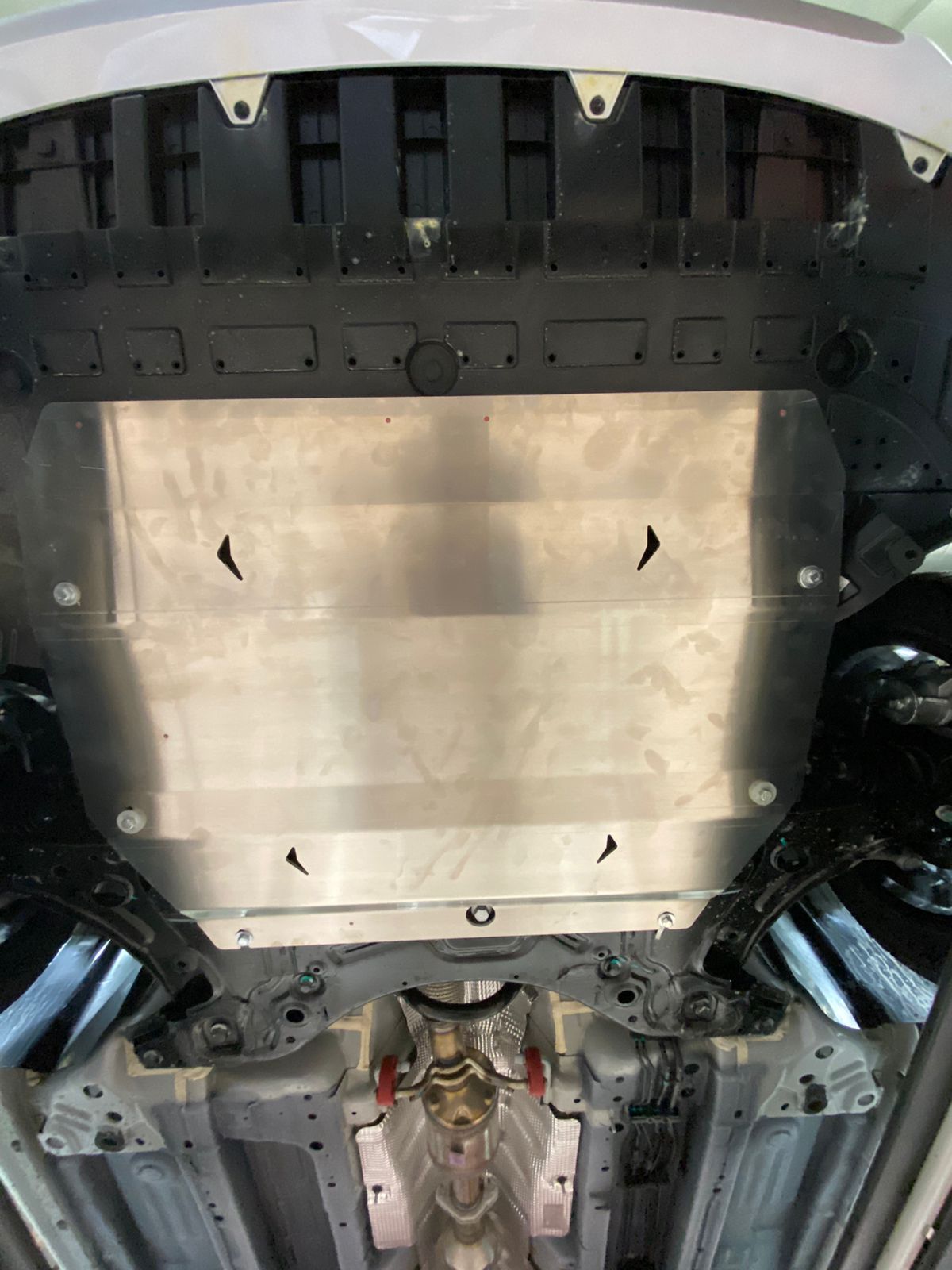 43.02ABC Защита картера двигателя и кпп Geely Emgrand v-все (2021-) (Алюминий 4 мм)