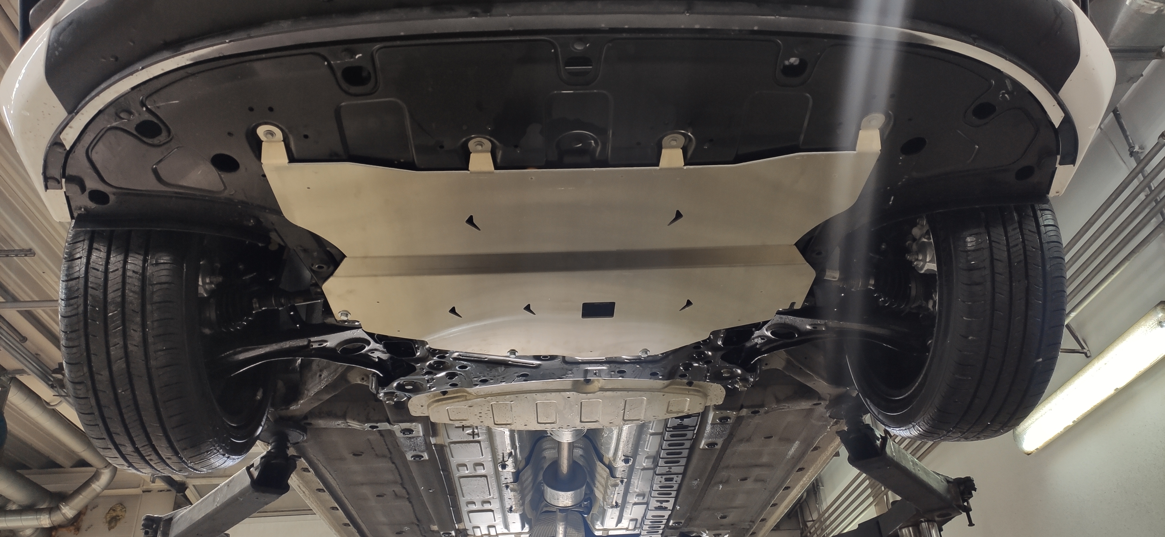 10.29ABC Защита картера двигателя и кпп HYUNDAI Elantra (2023-) (Алюминий 4 мм)