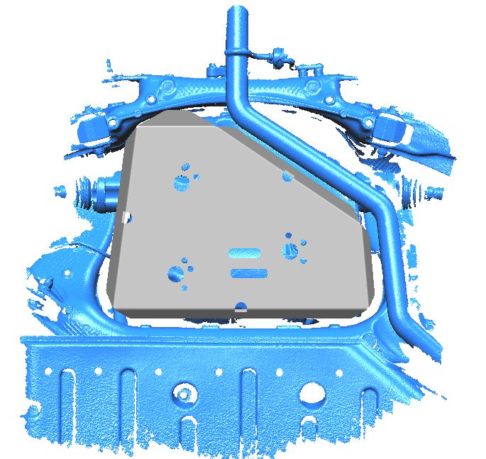 53.02ABC Защита заднего электродвигателя  Li L7, L9 (2022-) (Алюминий 4 мм)