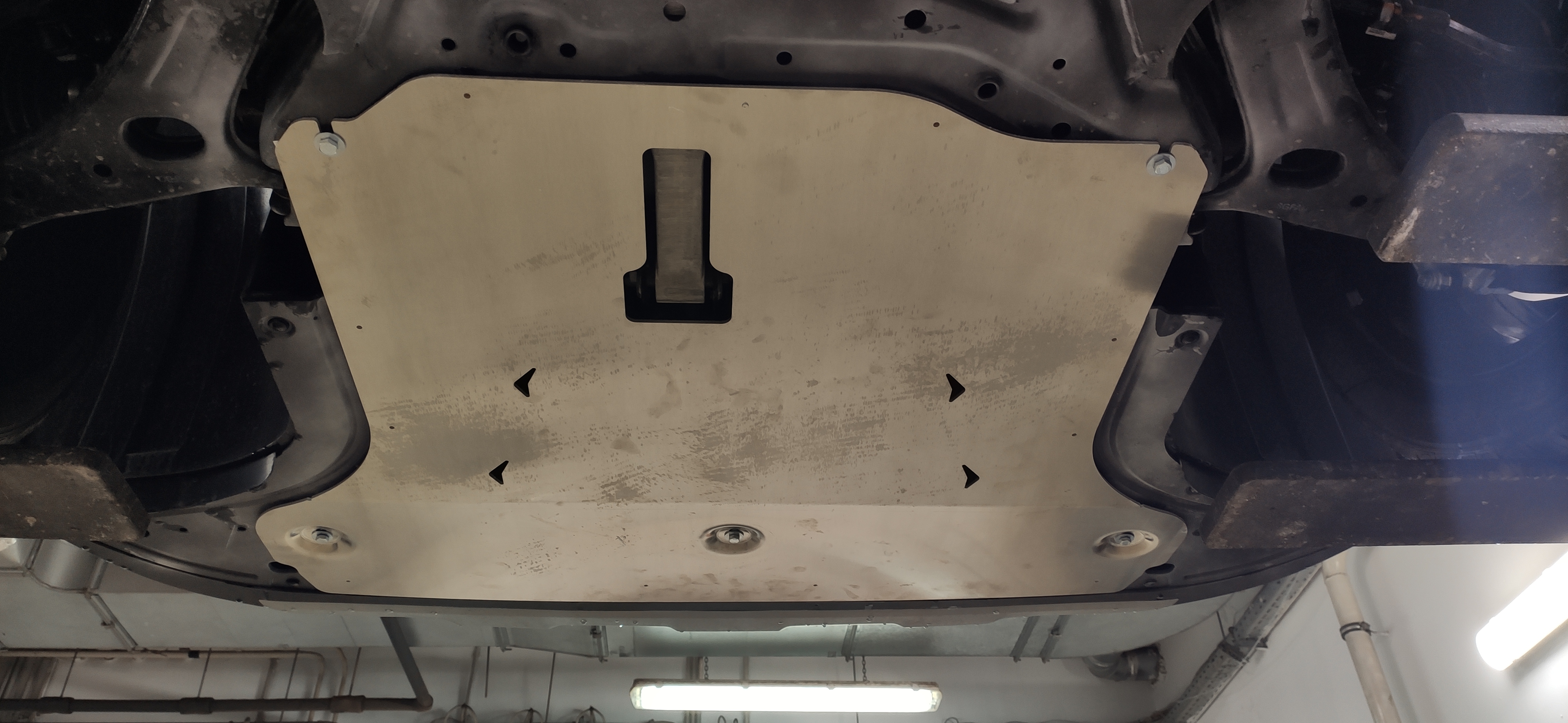 10.30ABC Защита ДВС и КПП HYUNDAI Custo V-все (2023-) (Алюминий 4 мм)