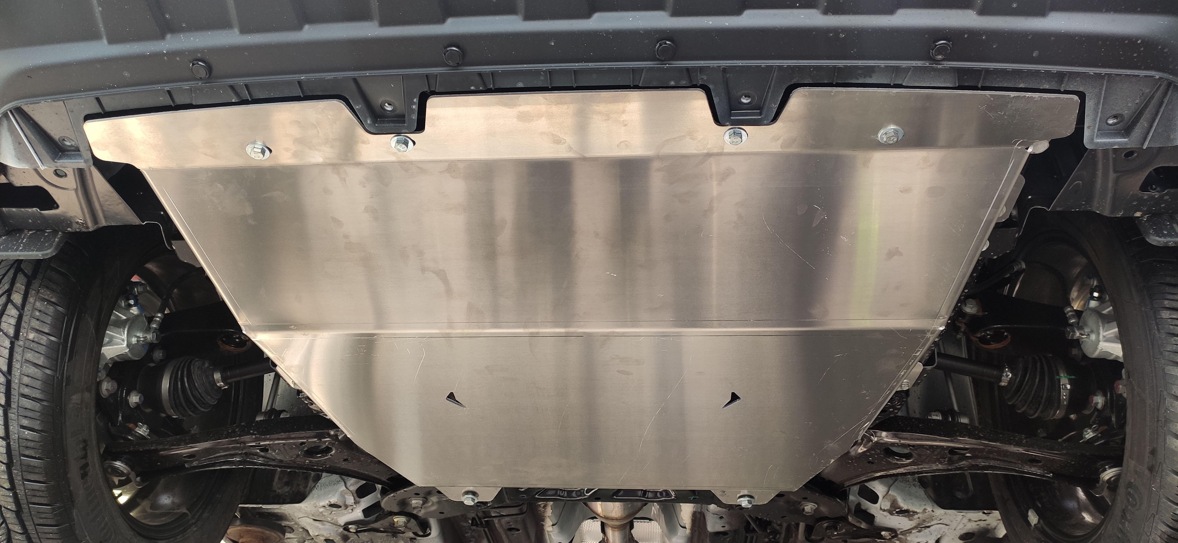 06.06ABC  Защита картера ДВС и КПП HAVAL JOLION V-ВСЕ (2021-) (АЛЮМИНИЙ 4 ММ)