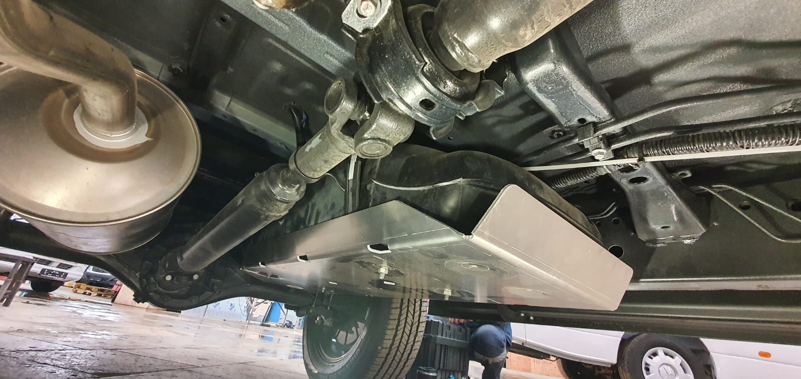 58.02ABC Защита топливного бака Foton Tunland G7 (2023-) (Алюминий 4 мм)