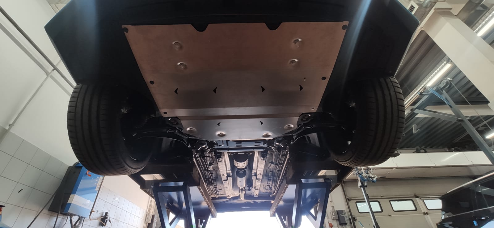 51.02ABC Защита картера двигателя и КПП GAC GS3 (2024-) (Алюминий 4 мм)