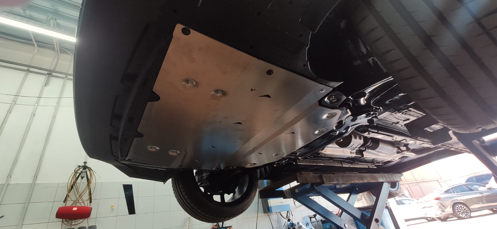 51.02ABC Защита картера двигателя и КПП GAC GS3 (2024-) (Алюминий 4 мм)