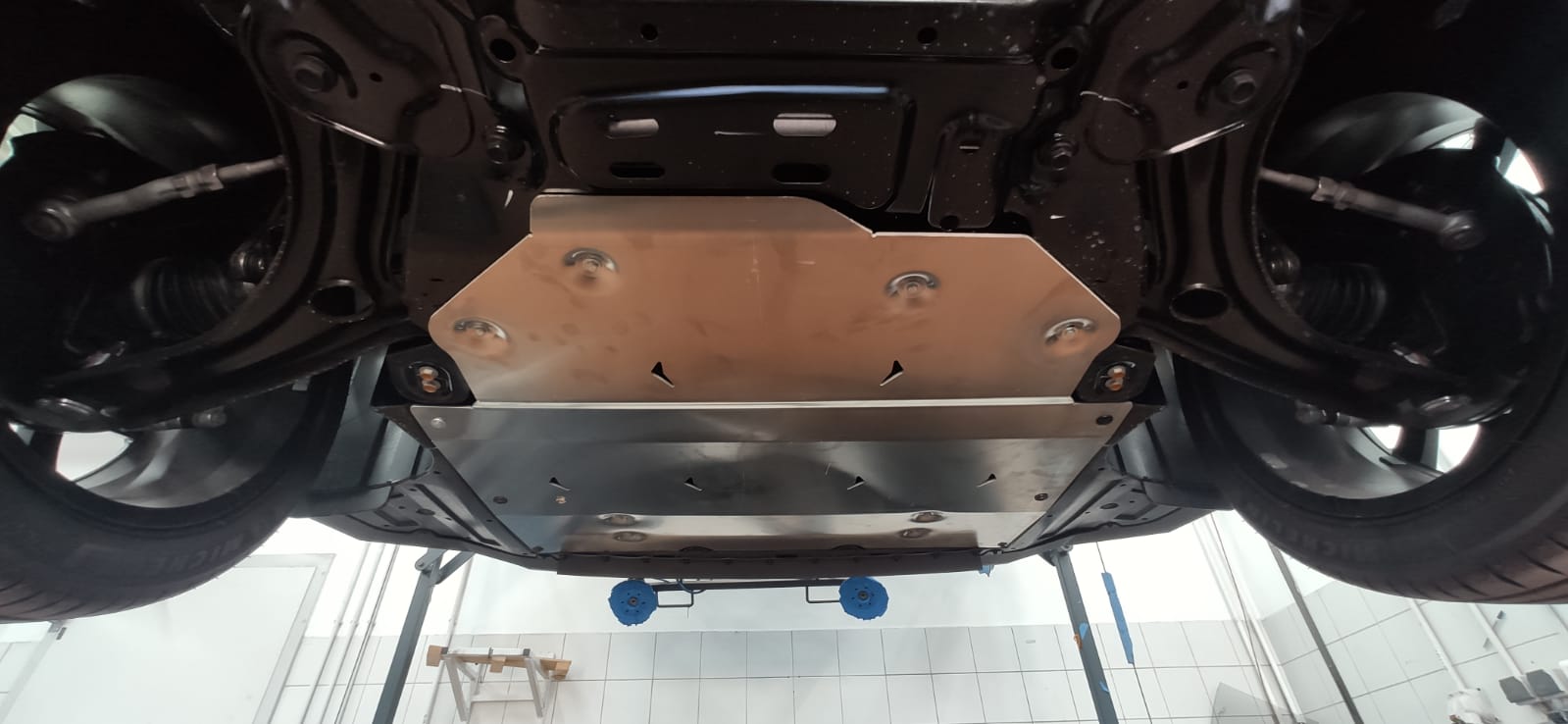 51.02ABC Защита картера двигателя и КПП GAC GS3 (2024-) (Алюминий 4 мм)