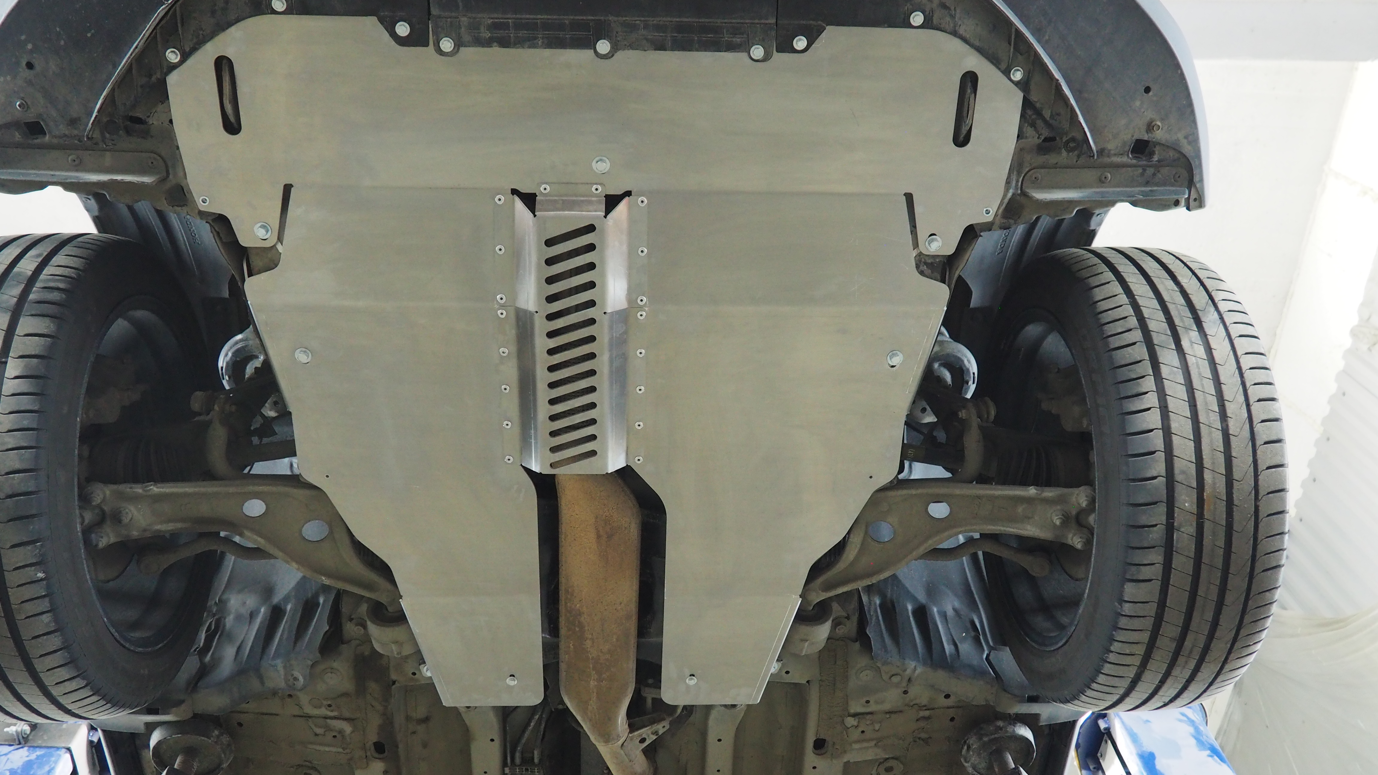 09.38ABC Защита картера двигателя и КПП Acura RDX, V-все, 4WD (2018-) (Алюминий 4 мм)