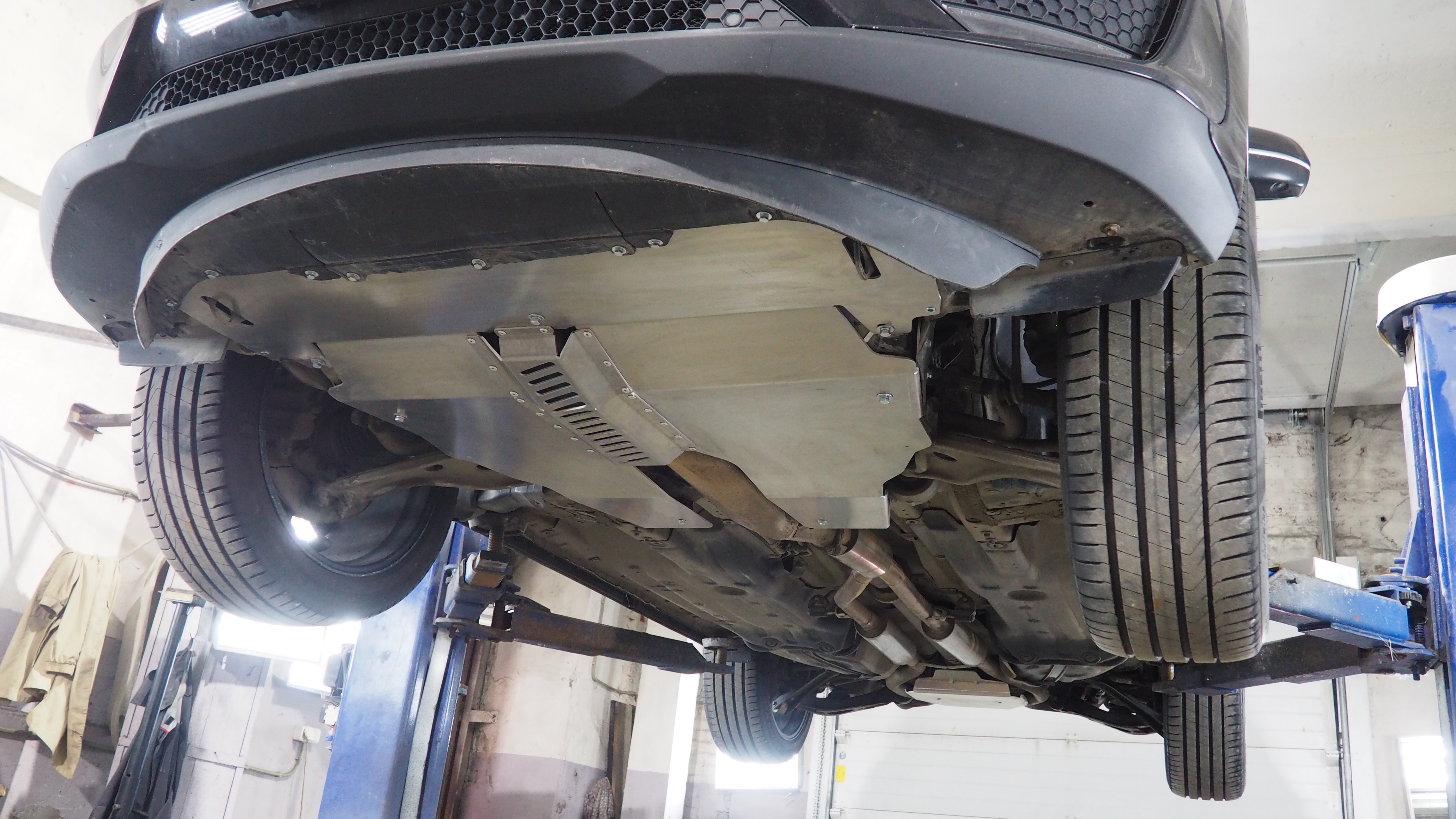 09.38ABC Защита картера двигателя и КПП Acura RDX, V-все, 4WD (2018-) (Алюминий 4 мм)