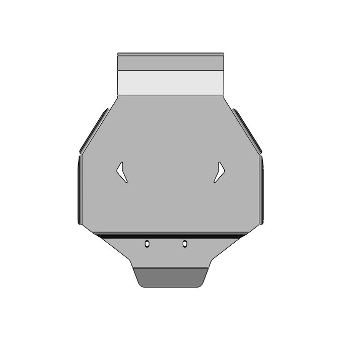 09.39ABC Защита заднего редуктора Acura RDX (2018-) (Алюминий 4 мм)