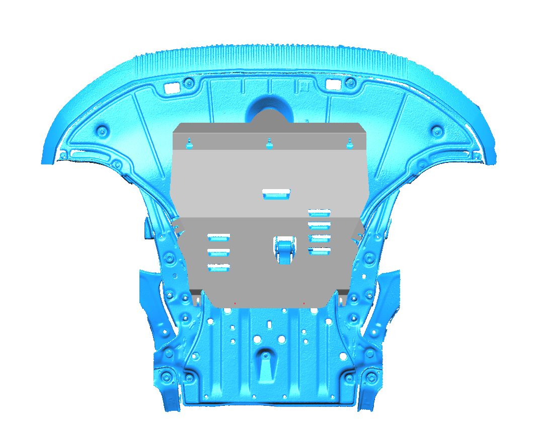 10.32ABC Защита ДВС и КПП HYUNDAI Santa Fe (V), V-все (2023-) (Алюминий 4мм)