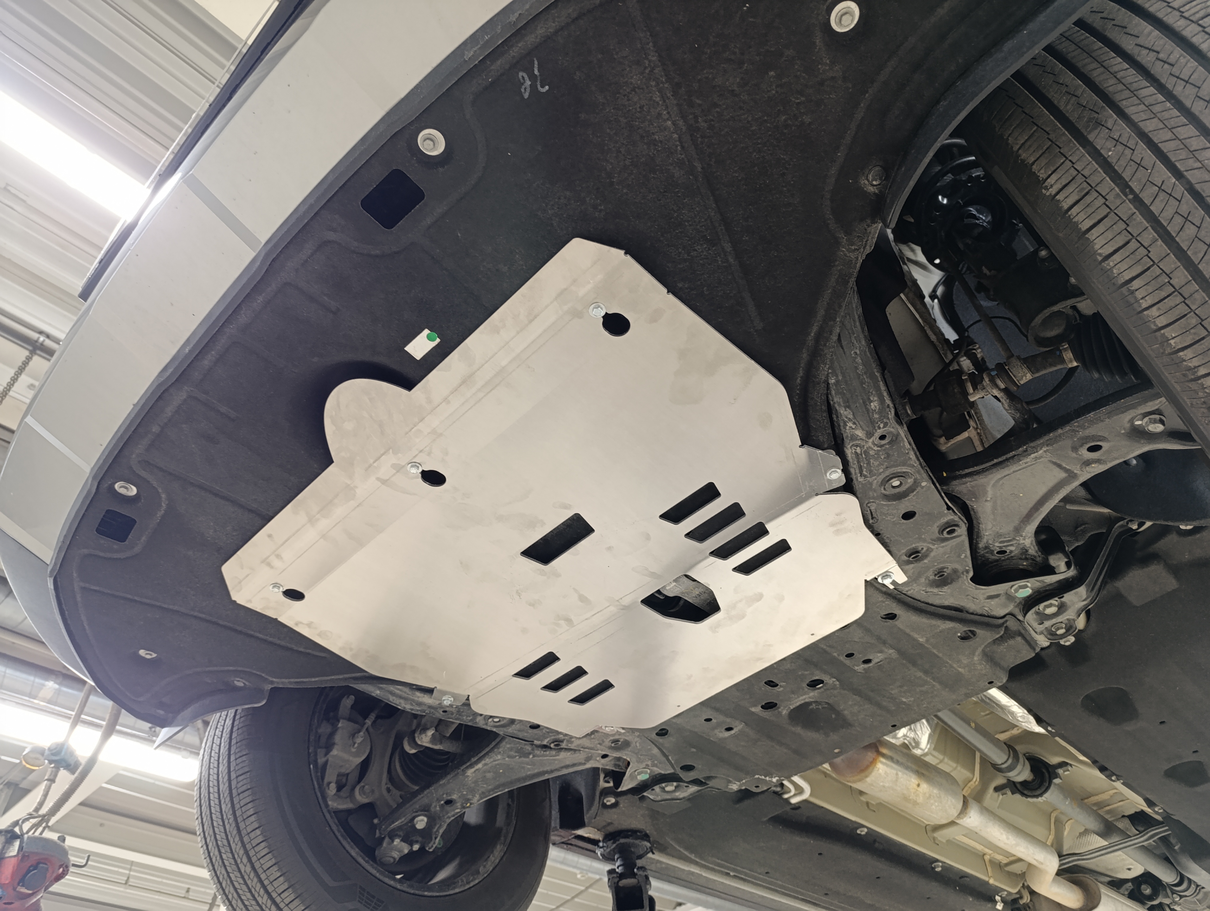 10.32ABC Защита ДВС и КПП HYUNDAI Santa Fe (V), V-все (2023-) (Алюминий 4мм)